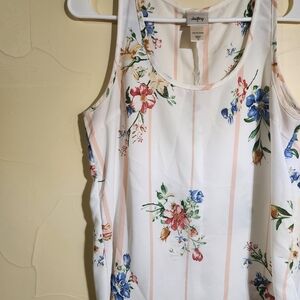 Daytrip Floral Tank Top - White with Multicolor Floral